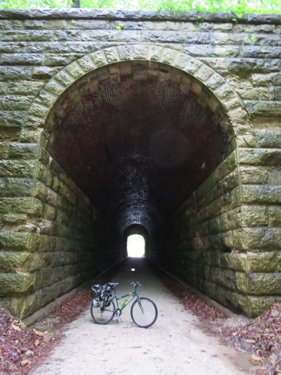 And biked through pretty tunnels.